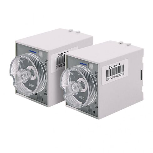 2Packs JSZ3A-B Time Relay Power-On Delay 1CO+1NO, Delay Time Range 0.1-1s/10s/60s/6min, 5A, 8PIN, DIN Rail Mount (2-Pack, JSZ3A-B, AC24V) in Saudi Arabia