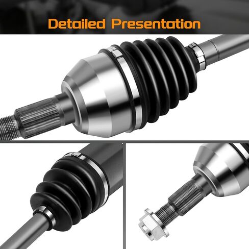 Front CV Axle Shaft Assembly Compatible with Chevrolet Equinox 2010-2016, GMC Terrain 2010-2016- 2.4L Front Driver Side, 60-1557 in Saudi Arabia