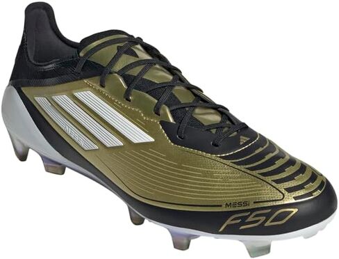 adidas Mens F50 Elite Firm Ground Messi Soccer Cleats - Gold - Size 7 M in Saudi Arabia