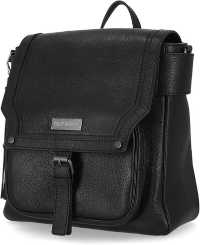 Harley-Davidson Women's Classic Genuine Leather Flap Backpack w/Tassel, Black in Saudi Arabia