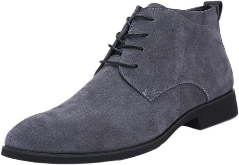 Men's Fashionable Pointed Toe Lace-up Business Shoes High-top Comfortable Breathable Oxford Shoes for Shopping Party Work Men Soft Sole Casual Shoes in Saudi Arabia