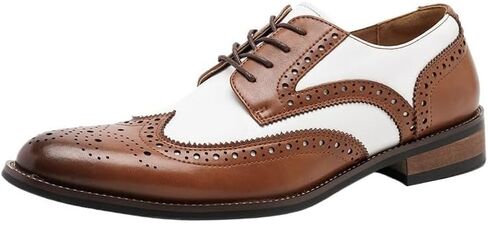 Men's Pointed Toe Business Dress Shoes Fashion Splicing Lace-up Casual Oxford Shoes Comfortable Soft Sole Rubber Wear-Resistant Work Shoes for Men in Saudi Arabia
