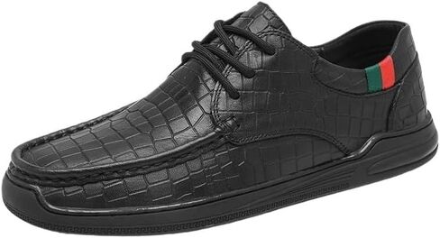 Men's Casual Shoes Lace-up Rubber Shoes Flat Bottom Round Toe Non-Slip wear-Resistant Comfortable Breathable Outdoor Shoes for Men in Saudi Arabia