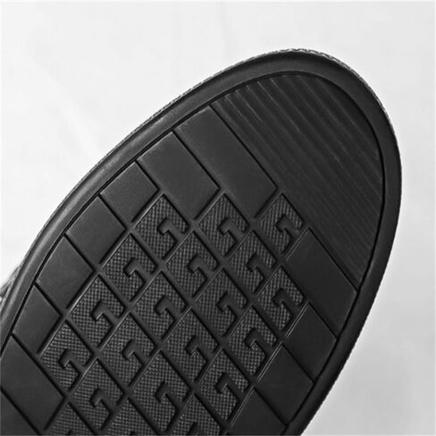Men's Slip-on Loafers Shoes Low-top Rubber Shoes Low-Heeled Non-Slip wear-Resistant Comfortable Breathable Round-Toed Casual Shoes for Men in Saudi Arabia