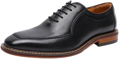 Men's Lightweight Business Shoes Square Toe Low-top Lace-up Dress Shoes Comfortable Non-Slip Rubber Soft Sole Casual Oxford Shoes for Men in Saudi Arabia
