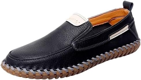 Men's Slip-on Loafers Shoes Soft-Soled Oxford Shoes wear-Resistant Non-Slip Comfortable Breathable Versatile Flat-Bottomed Round-Toed Outdoor Casual Shoes for Men in Saudi Arabia