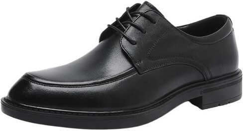 Men's Casual Business Dress Shoes Low-top Lace-up Round Toe Oxford Shoes Low Heel Non-Slip Comfortable Breathable All-Match Rubber Shoes for Men in Saudi Arabia