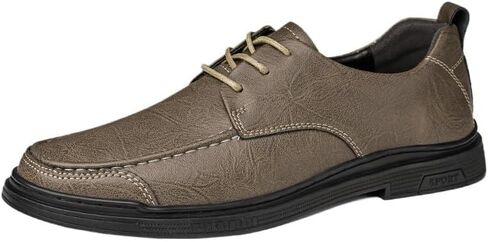 Men's Casual Oxford Shoes Thick-Soled Round-Toed Low-top Shoes Soft-Soled Comfortable Breathable Shoes for Men in Saudi Arabia