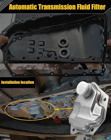 Automatic Transmission Filter Oil Pan Gasket Kits for Nissan Altima Juke NV200 Rogue Sentra Mitsubishi Lancer Outlander Sport Dodge Caliber Jeep Compass/Patriot Replace# 31728-1XF02,31728-1XF03 in Saudi Arabia