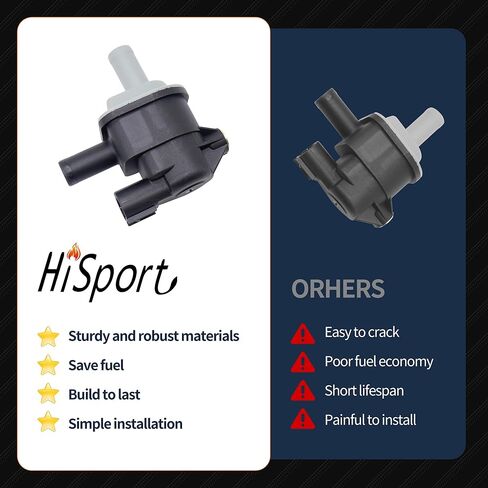 HiSport Vapor Canister Purge Valve Solenoid - Compatible with Lexus Mazda 3 Scion LA Toyota Replacement PE01-18-751 in Saudi Arabia