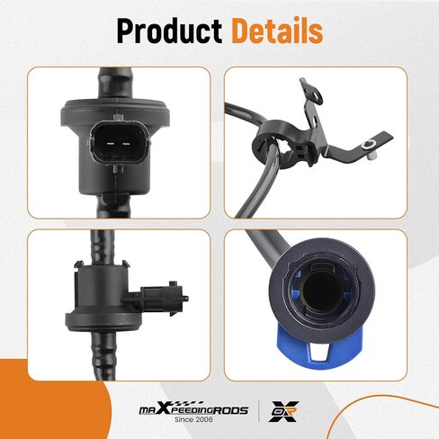 maXpeedingrods Fuel Evaporative Emissions Vapor Canister Purge Valve Solenoid D2BZ9C047F with VMV Hose Lines for Ford Fiesta 1.6L 2014-2019, D2BZ-9C047-B in Saudi Arabia
