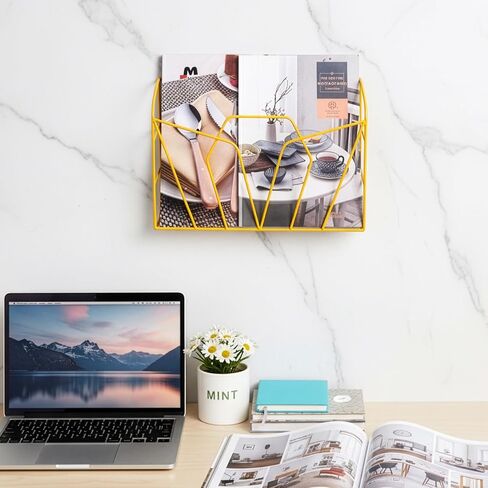 WUWEOT Safety Data Sheets Binder Holder, Wall Mount MSDS Display Rack with Screws for File Magazine Safety Sheet Organizer Display Office School Home in Saudi Arabia