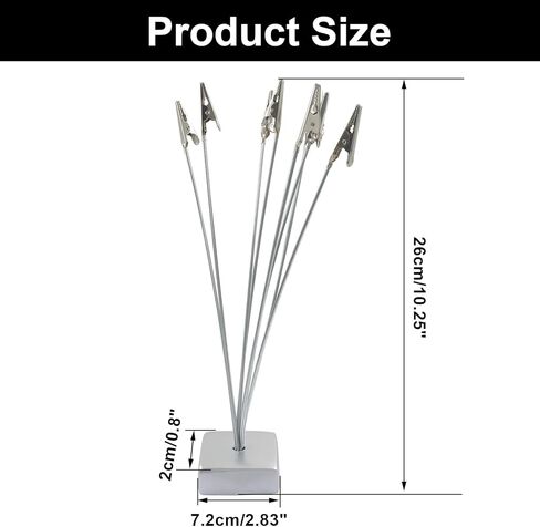 8 Branch Family Tree Photo Holder Stand with Clip, Cube Base Photo Holder Clip Memo and Card Display for Weddings, Christmas, and Special Events in Saudi Arabia
