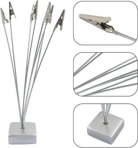8 Branch Family Tree Photo Holder Stand with Clip, Cube Base Photo Holder Clip Memo and Card Display for Weddings, Christmas, and Special Events in Saudi Arabia