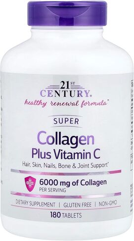 21st Century Super Collagen Plus Vitamin C Tablets, 180 Count in Saudi Arabia