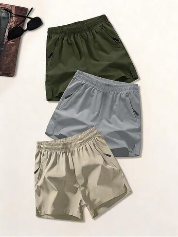 3PCS Boys' Casual Sports Shorts, Everyday Versatile Multi-Pack Set for Teens in Saudi Arabia