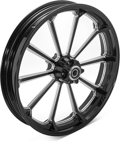 TOFR 21 inch Gloss Black Front Wheel Rim Tubeless For Harley FXST FLST Heritage Softail Night Train Springer Fat Boy FLSTF Deluxe Slim Deuce Deluxe Breakout Blackline in Saudi Arabia