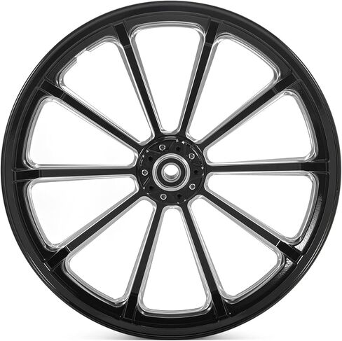 TOFR 21 inch Gloss Black Front Wheel Rim Tubeless For Harley FXST FLST Heritage Softail Night Train Springer Fat Boy FLSTF Deluxe Slim Deuce Deluxe Breakout Blackline in Saudi Arabia