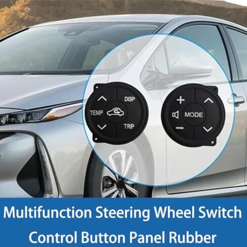 Steering Wheel Mounted Cruise Control Switch Butto 1 Pair Multifunction Steering Wheel Button Cover/Fit for Prius Plus 2012-2015 for Toyota Prius V (zvw 40) 2013 Car Accessories in Saudi Arabia