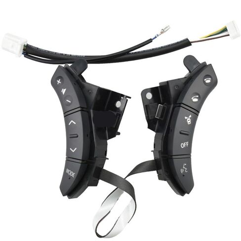 Steering Wheel Mounted Cruise Control Switch Butto Two Color/Fit for Toyota Land Cruiser Prado 2004 2005 2006-2009 Car-Styling Buttons 75B037 Steering Wheel Control(Black Low Match) in Saudi Arabia