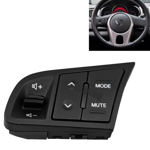 Steering Wheel Mounted Cruise Control Switch Butto Multi Function Steering Wheel Audio Cruise Control Buttons/Fit for Kia Forte Shuma Cerato Koup 2008-2012 96700-2K000 96440-2K000(Left) in Saudi Arabia