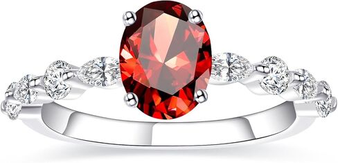 1.5ct البيضاوي قطع خاتم الخطوبة للنساء الذهب الأبيض مطلي الفضة مكعب الزركون خاتم الخطوبة تشيكوسلوفاكيا خاتم الزفاف للنساء وعد خواتم عرض الفرقة 2.2 مللي متر حجم 5-9 in Saudi Arabia
