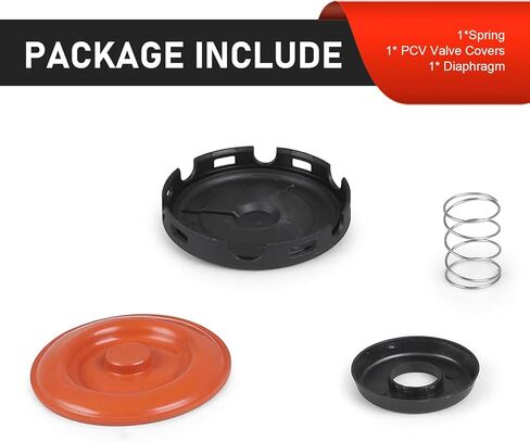 Car PCV Valve Diaphragm, Cylinder Head Cover Spring Set, Valve Repair Kit 917-064 06H103495E 07K103469F 07K103469G 07K103, Compatible with Audi A3 Volkswagen Golf Jetta 2.5L/2.0L (Black) in Saudi Arabia