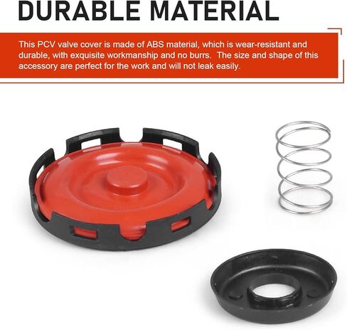 Car PCV Valve Diaphragm, Cylinder Head Cover Spring Set, Valve Repair Kit 917-064 06H103495E 07K103469F 07K103469G 07K103, Compatible with Audi A3 Volkswagen Golf Jetta 2.5L/2.0L (Black) in Saudi Arabia