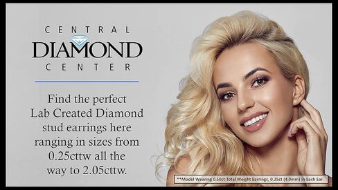 .20ct-4.00ct CVD Lab Grown Diamond Stud Earrings E-F VS2-SI1-14kt-Threaded or Friction Round & Princess in Saudi Arabia