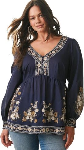 Avenue Women's Plus Size Ethereal Escape Top in Saudi Arabia