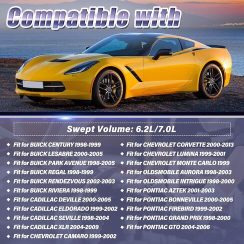 علبة بخار تناسب Buick Century/Lesabre/Park Avenue/Regal/Rendezvous، تناسب Cadillac Deville/Eldorado/Seville/Xlr/Camaro/Corvette/Lumina/Monte Carlo، 6.2L 7.0L، يستبدل #17113330 in Kuwait