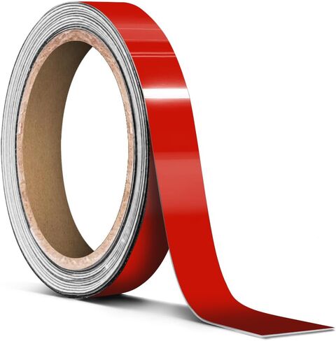 VViViD Ultra Gloss Racing Red Air-Release Adhesive Vinyl Pinstripe Tape Roll (3 Inch x 20ft) in Saudi Arabia
