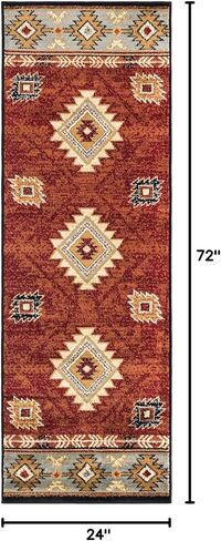 Rugs.com Pioneer Collection Rug – 2' x 3' Brick Medium-Pile Rug Perfect for Living Rooms, Large Dining Rooms, Open Floorplans in Kuwait