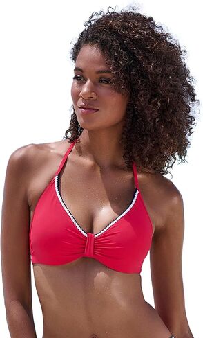 LASCANA Women's Contrast Trim Underwire Bikini Top in Saudi Arabia