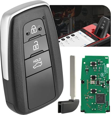 2026 Autel Programmable Universal Key for Toyota, MaxiIM IKEYTY8A3BL, 360° 130FT Remote, Smart 3 Buttons Blank Fob Keyless Entry Replacement, 315/433MHz, Work with Autel KM100, IM508S, IM608 PRO II in Saudi Arabia