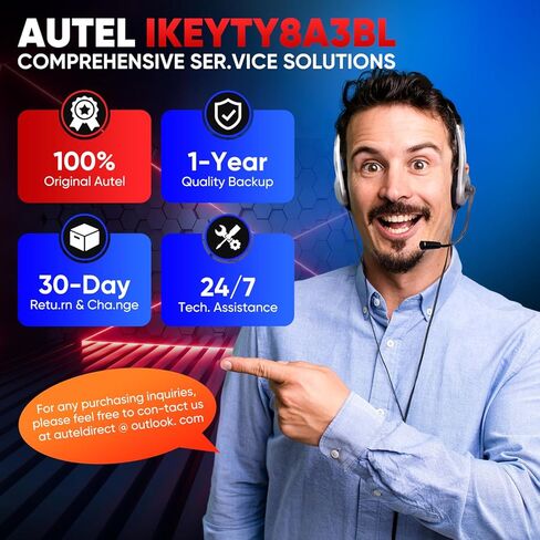 2026 Autel Programmable Universal Key for Toyota, MaxiIM IKEYTY8A3BL, 360° 130FT Remote, Smart 3 Buttons Blank Fob Keyless Entry Replacement, 315/433MHz, Work with Autel KM100, IM508S, IM608 PRO II in Saudi Arabia