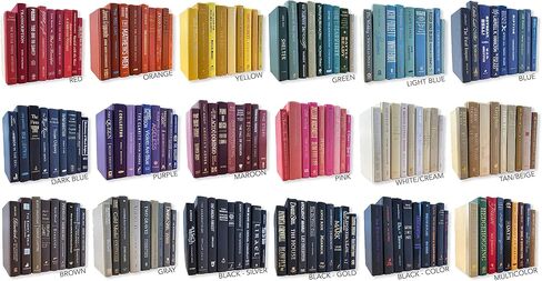 كتب حقيقية من Color® ديكور المنزل على الرفوف، عنصر زخرفي للصور (1 فردي، أزرق فاتح) in Kuwait