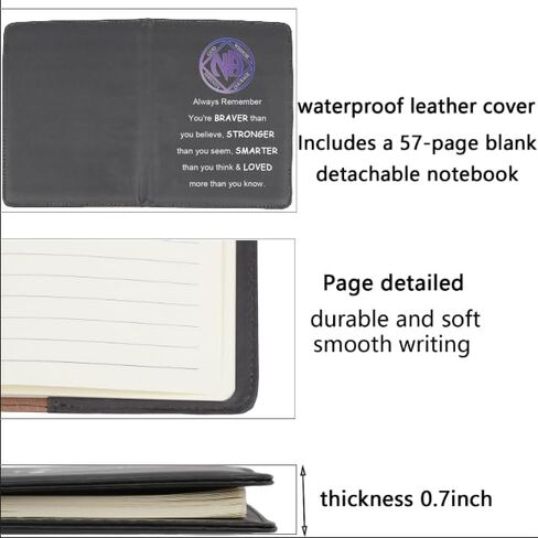 BNQL NA Sobriety Leather Notebook NA Recovery Gifts Narcotics Anonymous Gifts Sobriety Notebook Gift NA Journal NA Addiction Gifts (NA Sobriety Leather Notebook Black) in Saudi Arabia