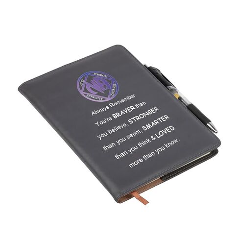 BNQL NA Sobriety Leather Notebook NA Recovery Gifts Narcotics Anonymous Gifts Sobriety Notebook Gift NA Journal NA Addiction Gifts (NA Sobriety Leather Notebook Black) in Saudi Arabia