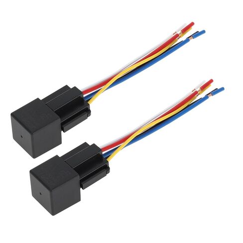 5 Pins 36V 80A 2 Pcs Auto Relay with Harness Sockets Waterproof Car Relay Black in Saudi Arabia