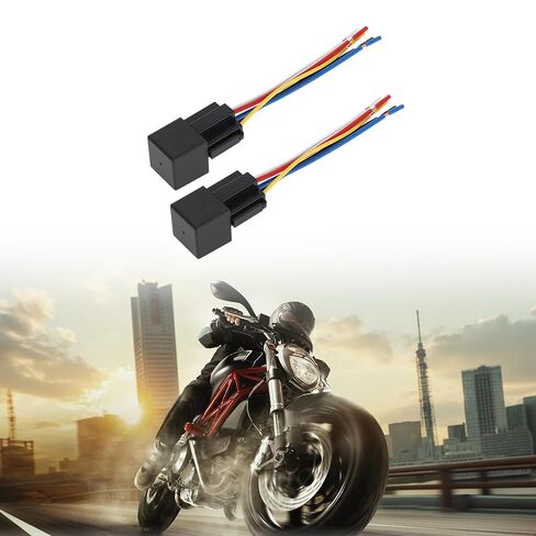 5 Pins 36V 80A 2 Pcs Auto Relay with Harness Sockets Waterproof Car Relay Black in Saudi Arabia