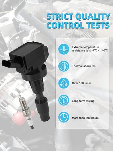 Set of 4 UF817 Ignition Coil Pack & Iridium Spark Plugs (1.6L Only) 2015-2020 For Hyundai Elantra GT Kona Sonata Tucson Veloster,For Kia Forte Forte5 Optima Soul,Replace # 273012B120 GN10910 in Saudi Arabia