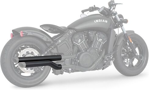 Indian Scout 2014-2024, 2.5" pair of slip-on Mufflers (requires end-cap sold separately) (CHROME) in Saudi Arabia