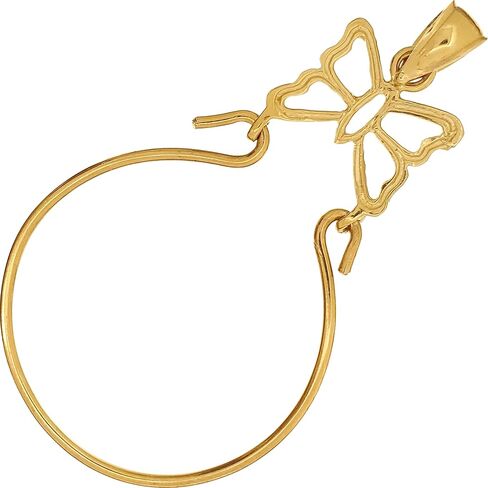 Butterfly Charm Holder 14K Gold 34mm in Saudi Arabia
