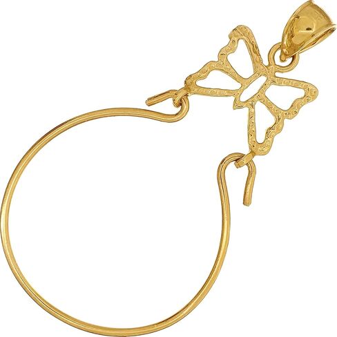 Butterfly Charm Holder 14K Gold 34mm in Saudi Arabia