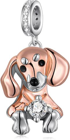 Dachshund Charm 925 Sterling Silver Dachshund Charms for Bracelets Wiener Dog Gifts for Women Dog Lovers in Saudi Arabia
