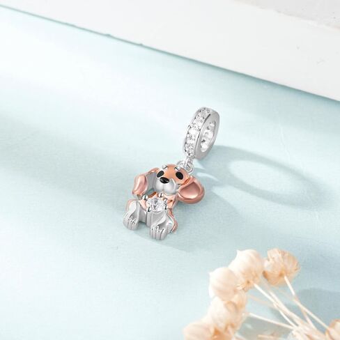 Dachshund Charm 925 Sterling Silver Dachshund Charms for Bracelets Wiener Dog Gifts for Women Dog Lovers in Saudi Arabia