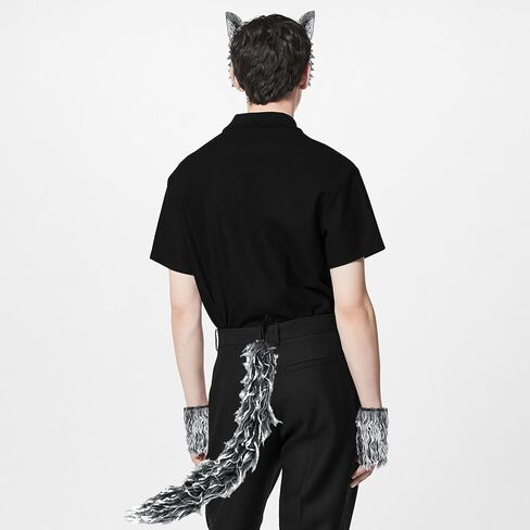 4 Pcs Werewolf Wolf Costume Wolf Mask with Wolf Tail and Gloves Halloween Wolf Mask Gloves and Tails Set for Men Women, Wolf Costume Cosplay Accessories Kit for Halloween Christmas Party in Saudi Arabia