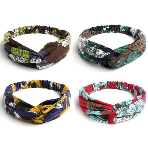 Elastic Knotted Headbands for Women Cloth Head Hair Bands for Women's Hair Non Slip Boho Wrap Twisted Hair Accessories in Saudi Arabia