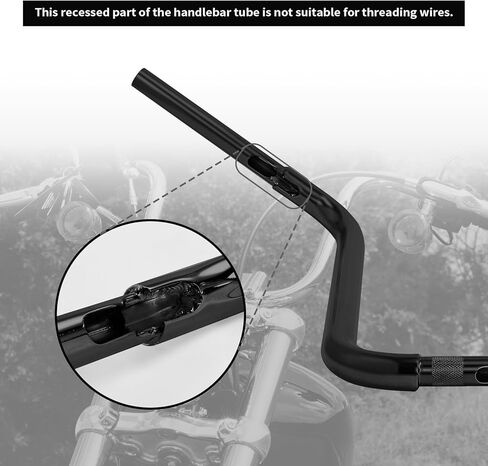 XFMT 10" Rise 1.25" Ape Hanger Handlebar For Harley Davidson FLST FXST Sportster XL, Chrome in Saudi Arabia
